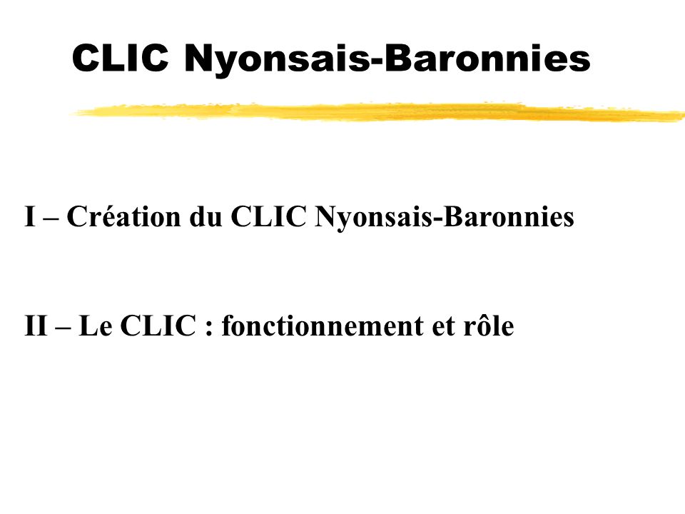 CLIC Nyonsais-Baronnies