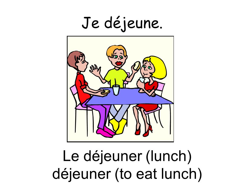 déjeuner (to eat lunch)