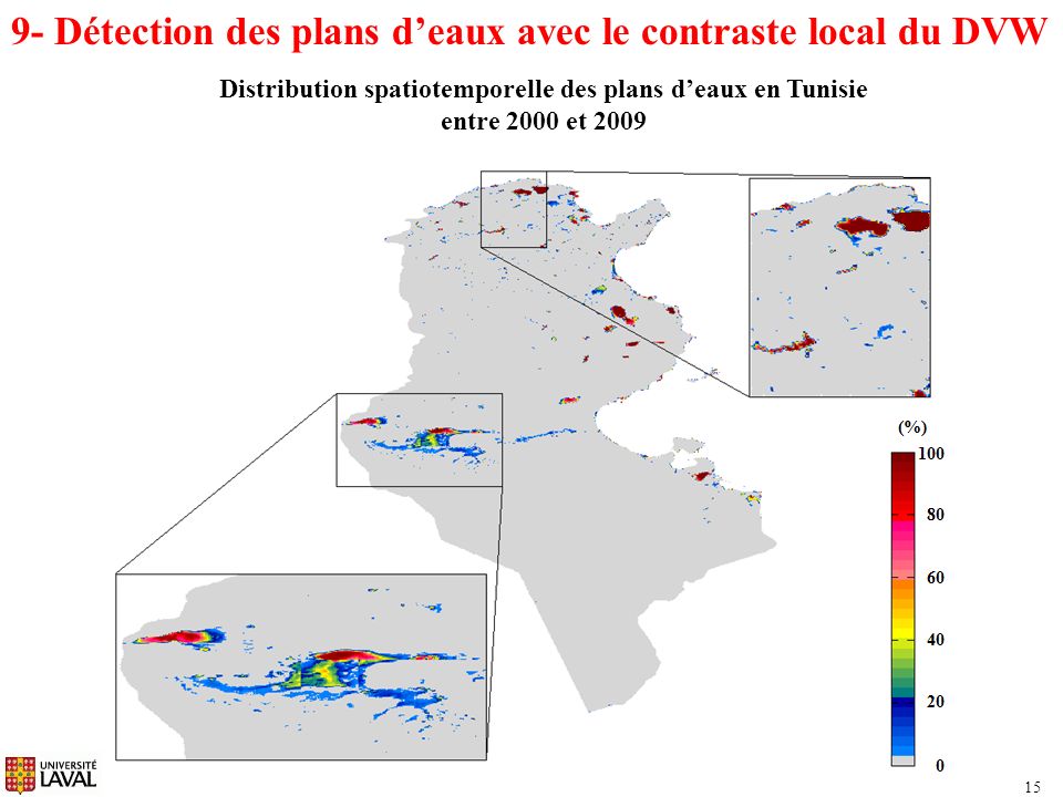 Distribution spatiotemporelle des plans d’eaux en Tunisie