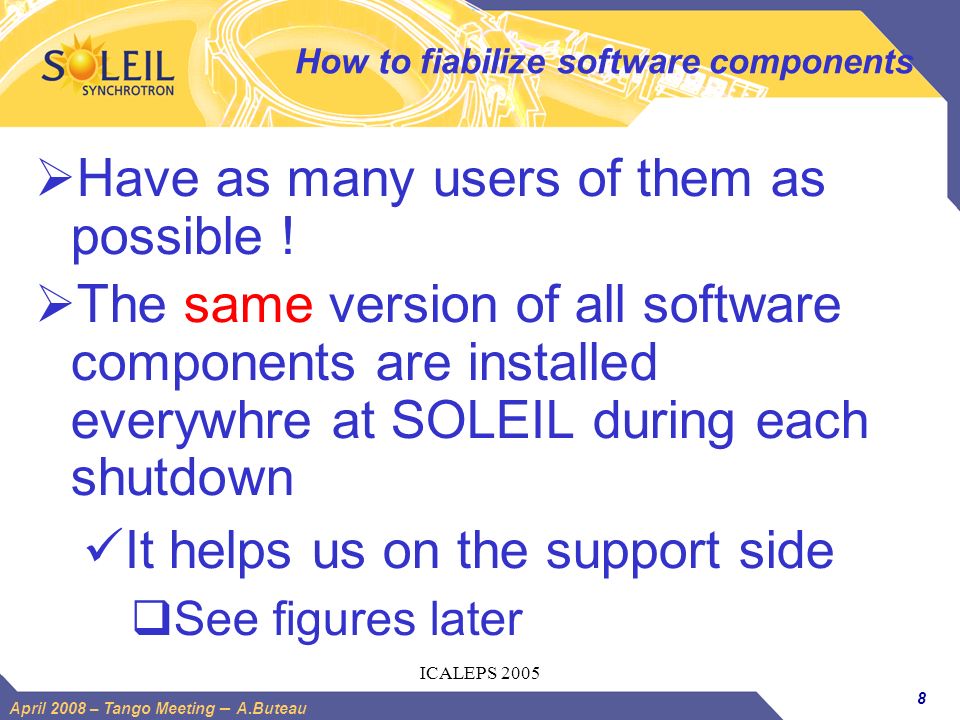 How to fiabilize software components