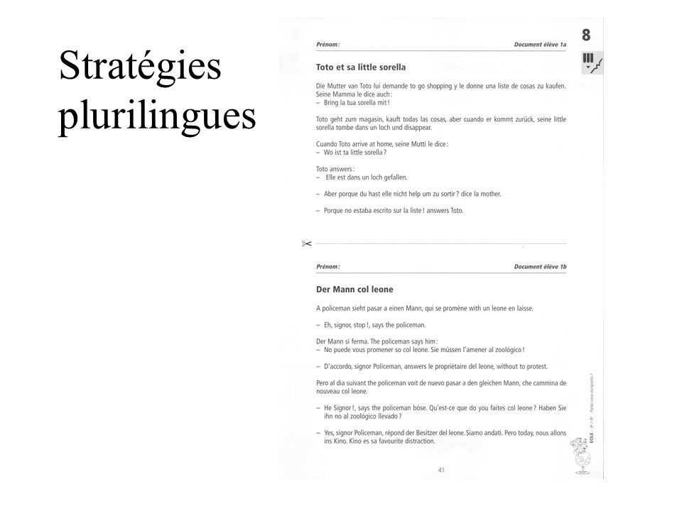 Stratégies plurilingues