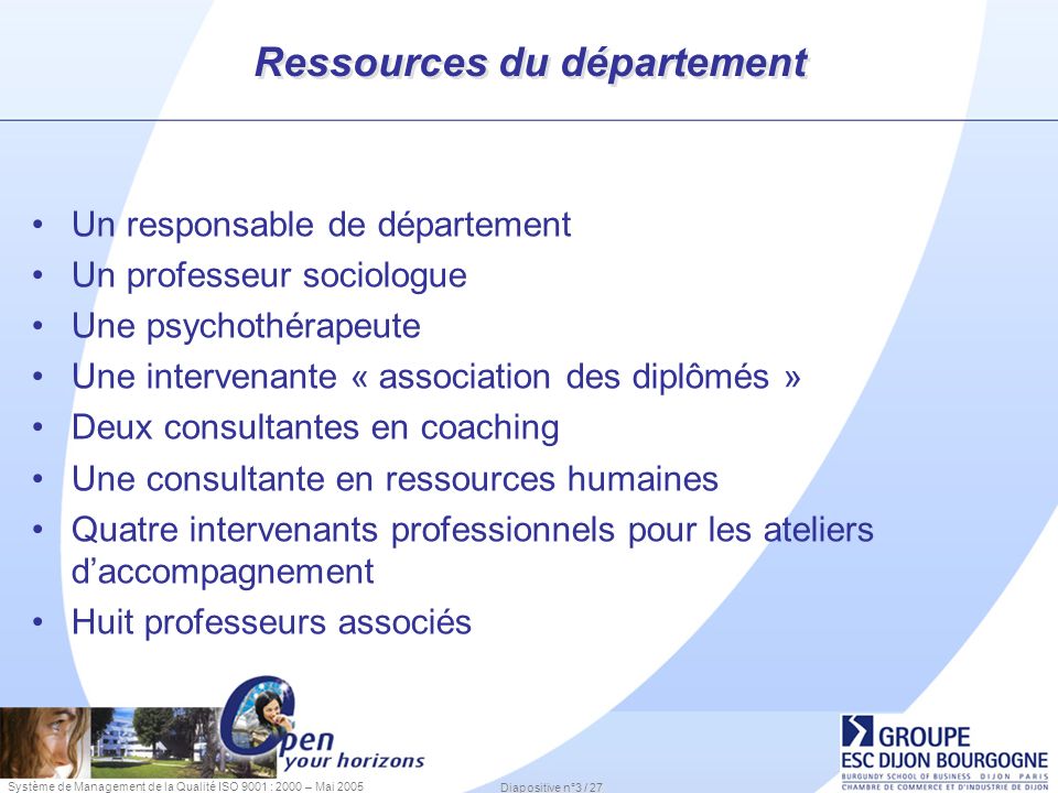 Ressources du département