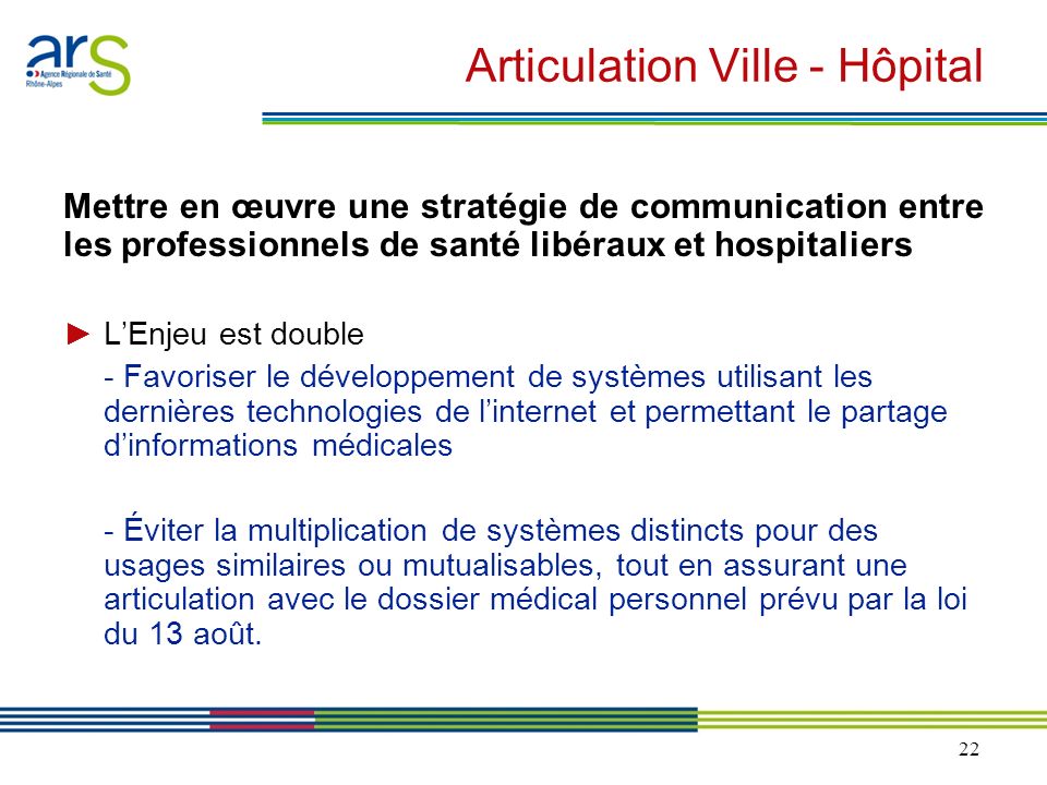 Articulation Ville - Hôpital
