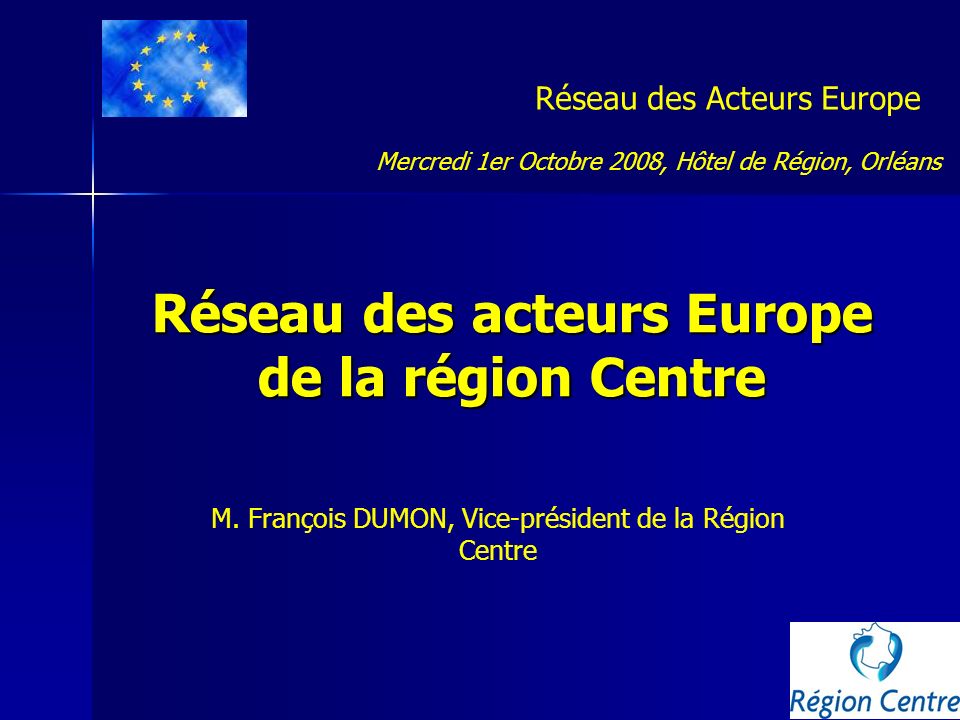 Réseau des acteurs Europe de la région Centre