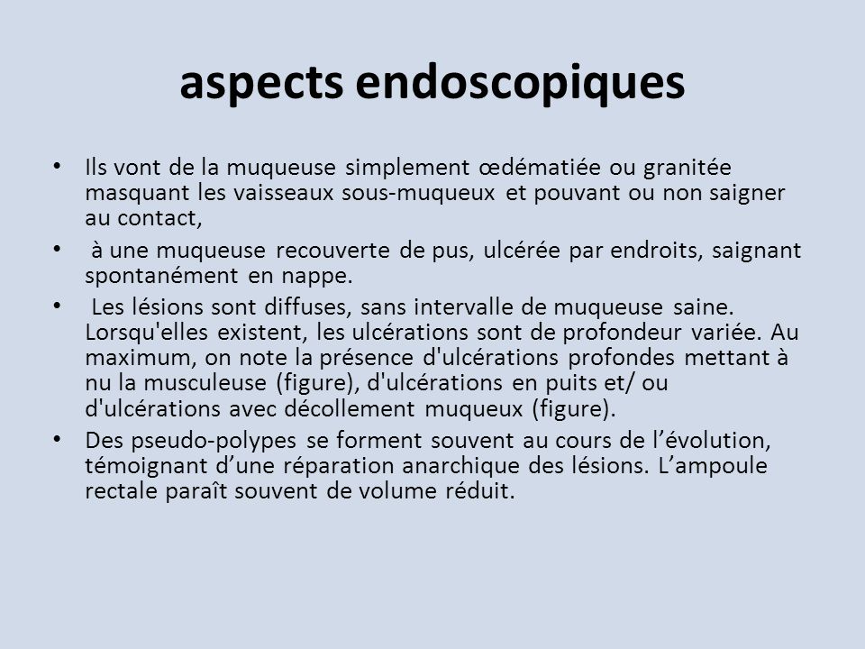 aspects endoscopiques