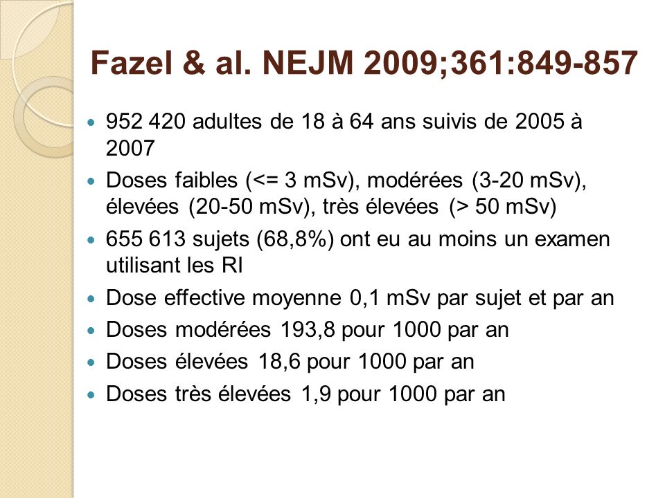 Fazel & al. NEJM 2009;361: adultes de 18 à 64 ans suivis de 2005 à