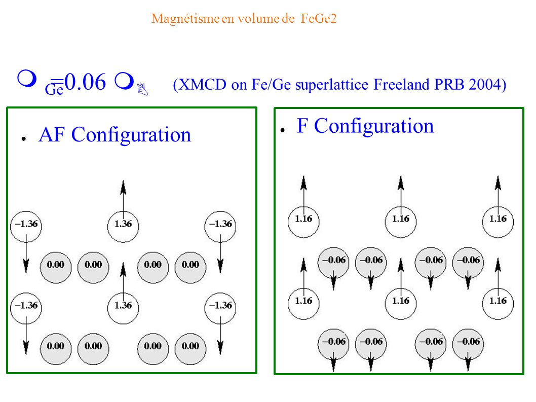 Magnétisme en volume de FeGe2