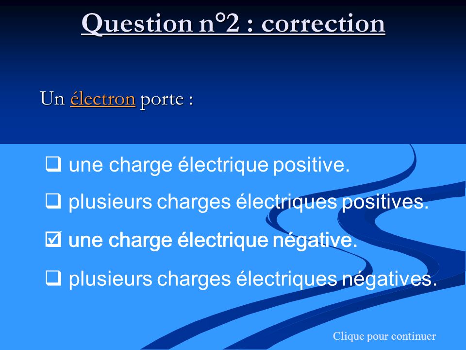 Question n°2 : correction