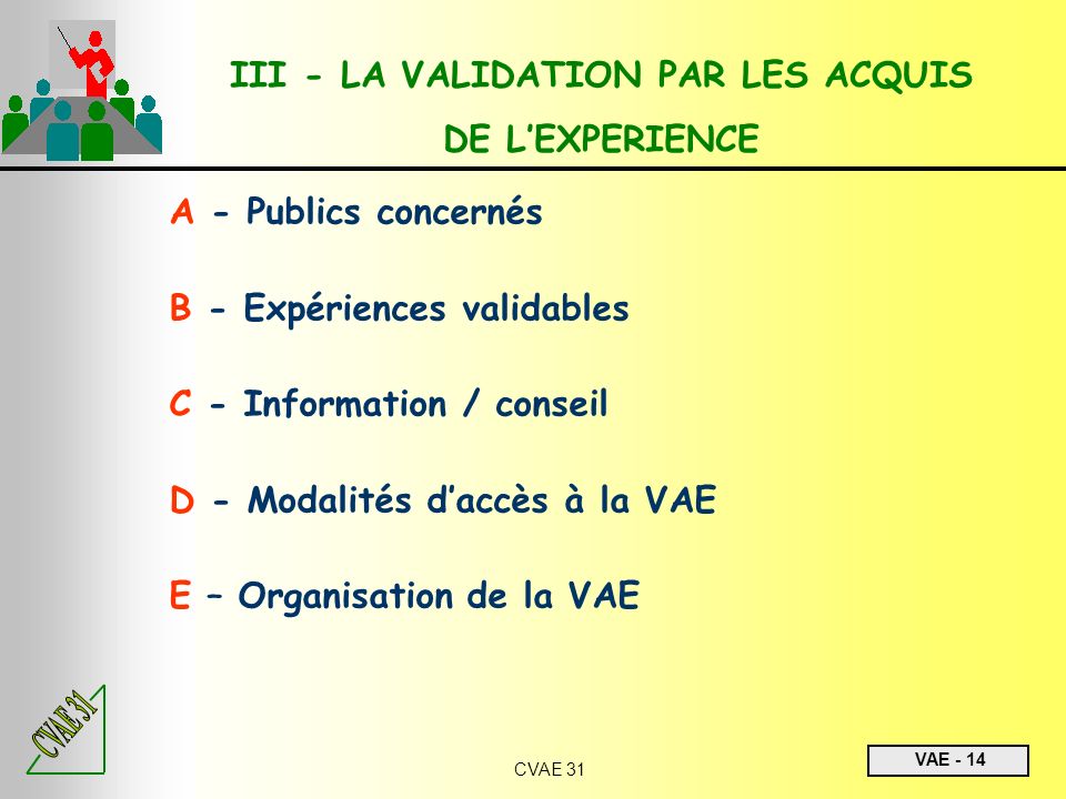 III - LA VALIDATION PAR LES ACQUIS