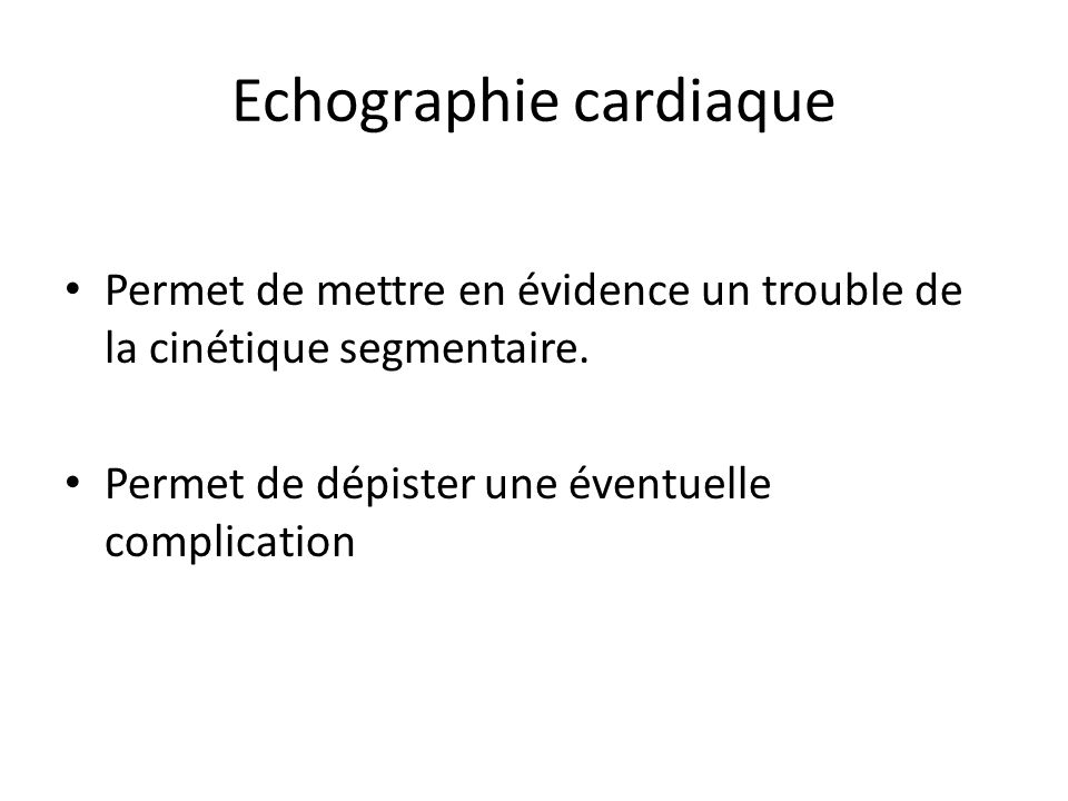 Echographie cardiaque