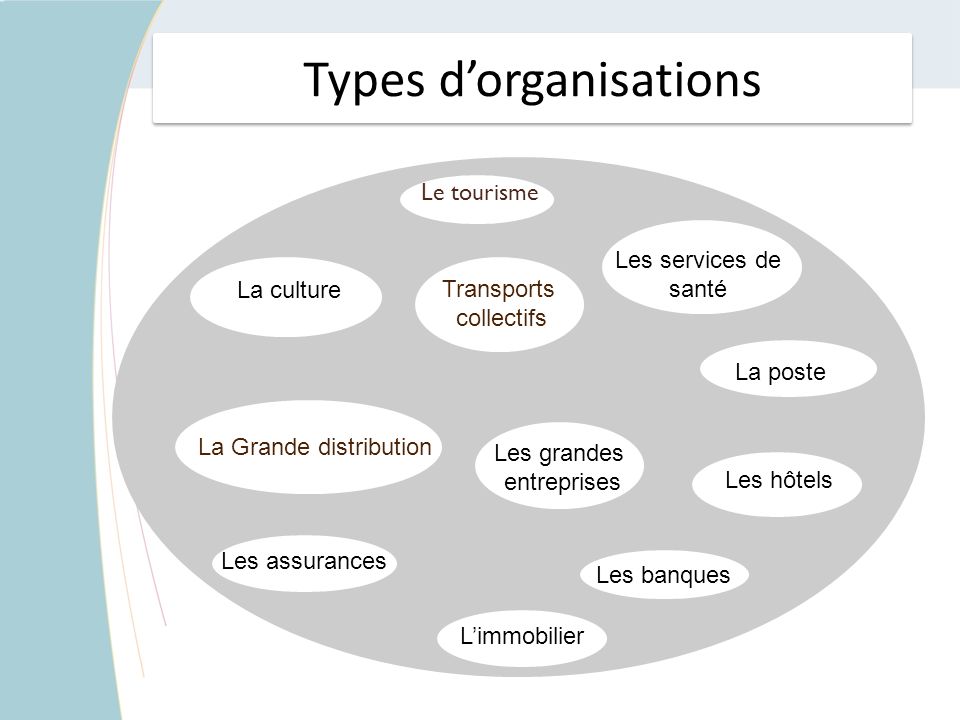 Types d’organisations
