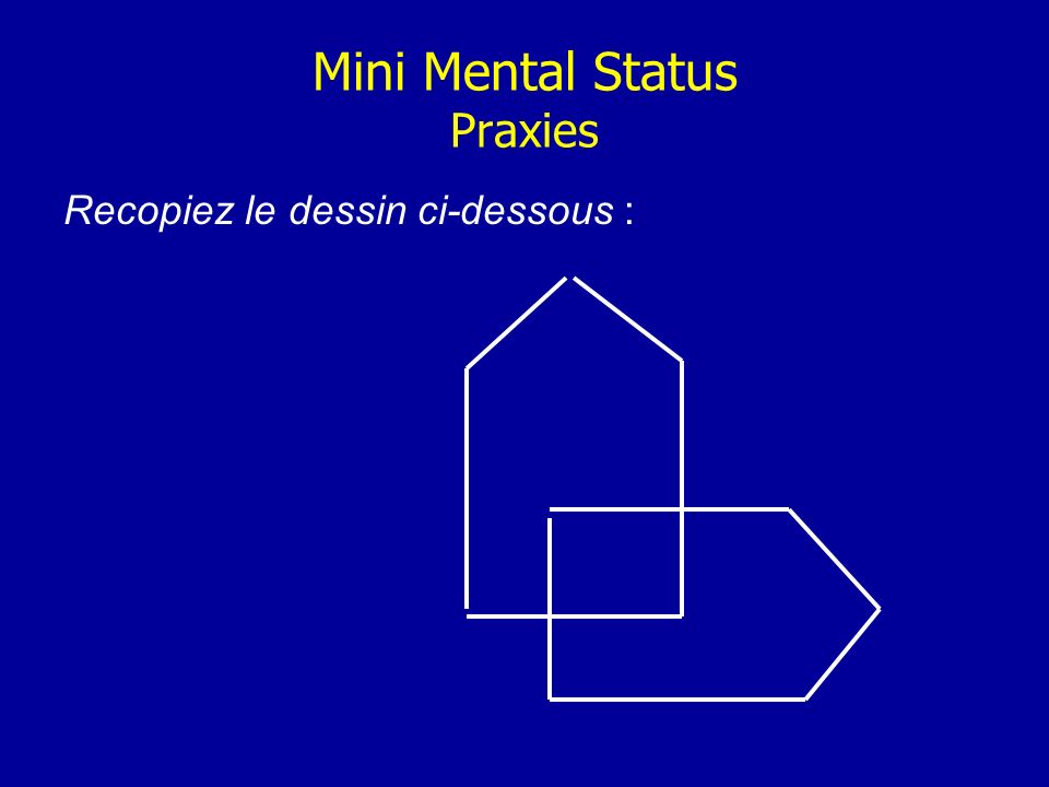 Mini Mental Status Praxies
