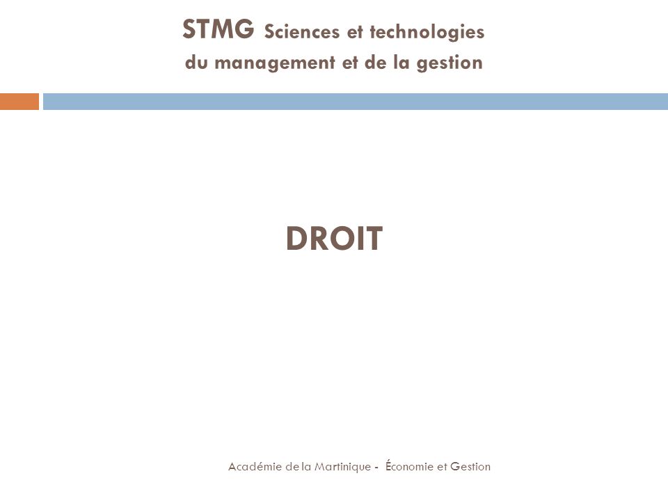 STMG Sciences et technologies du management et de la gestion