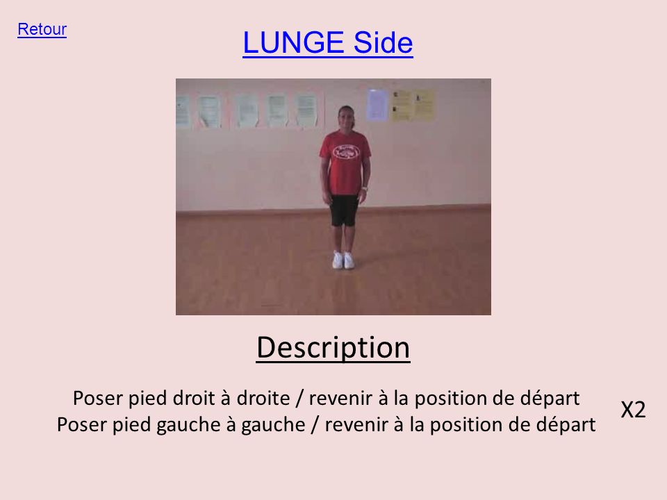 Description LUNGE Side X2