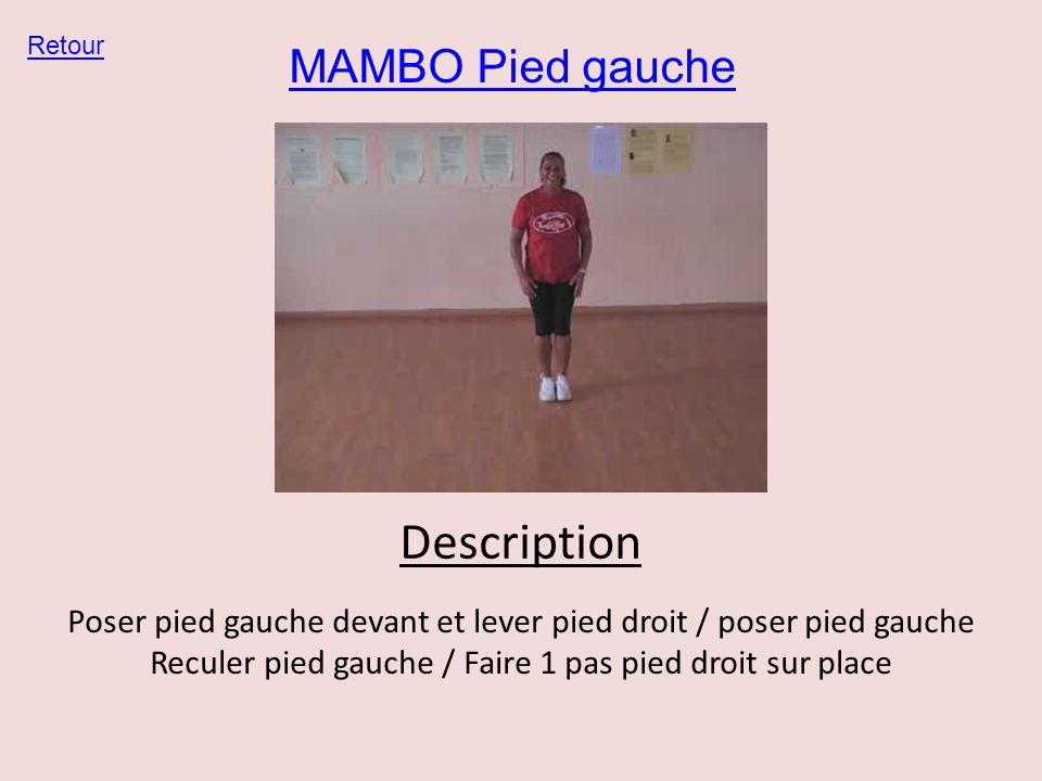 Description MAMBO Pied gauche