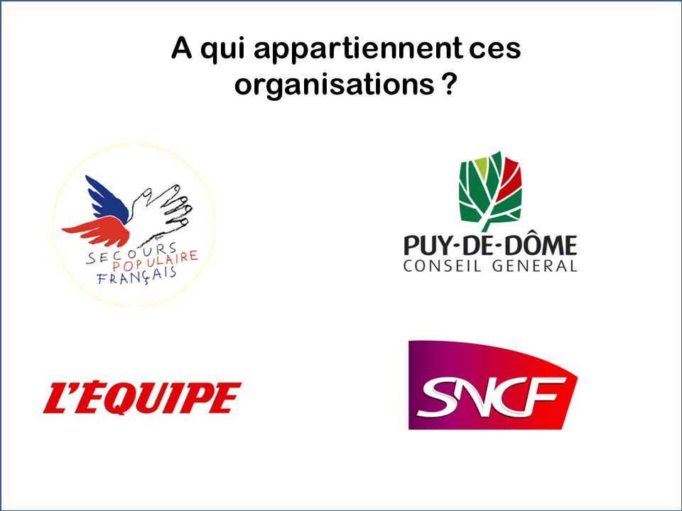 A qui appartiennent ces organisations