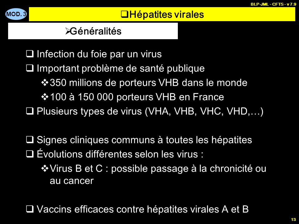 Hépatites virales Généralités