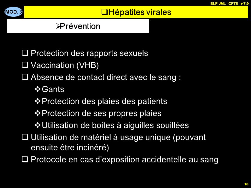 Hépatites virales Prévention