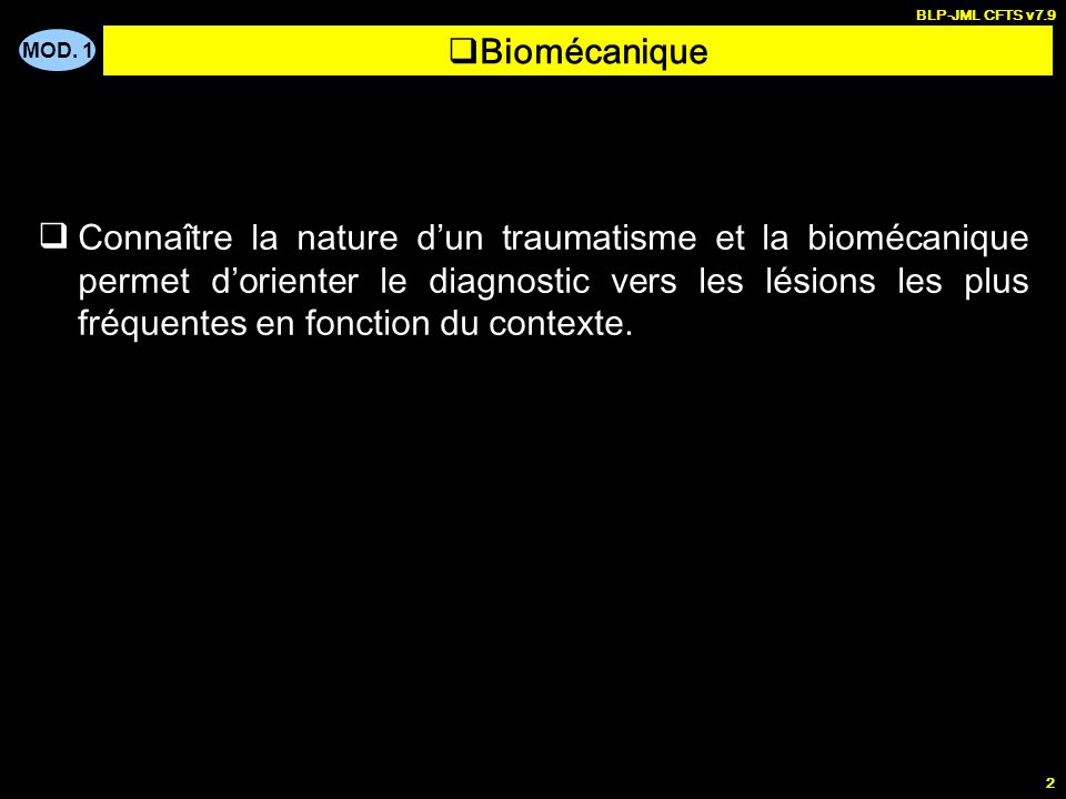 BLP-JML CFTS v7.9 Biomécanique.