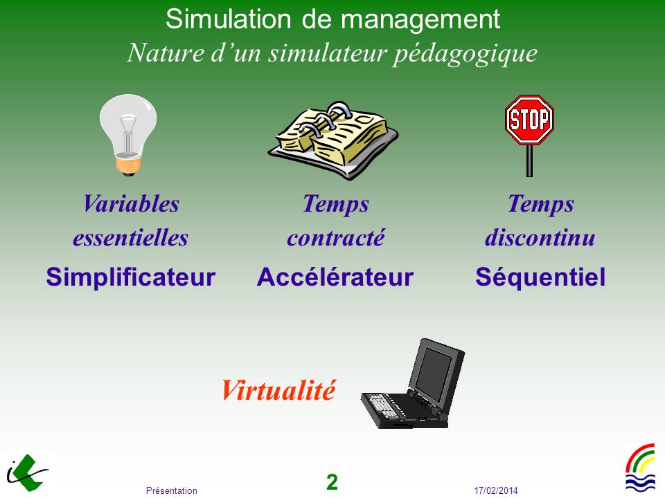 Simulation de management Nature d’un simulateur pédagogique
