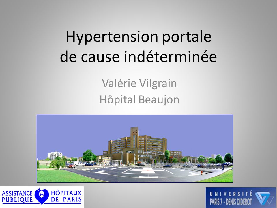 Hypertension portale de cause indéterminée