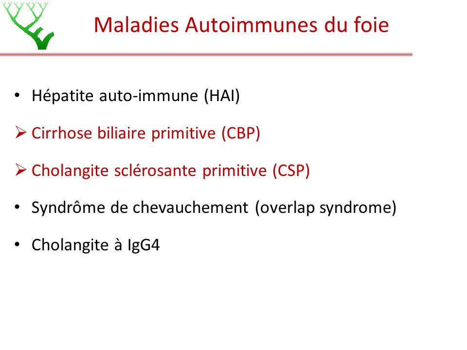 Maladies Autoimmunes du foie