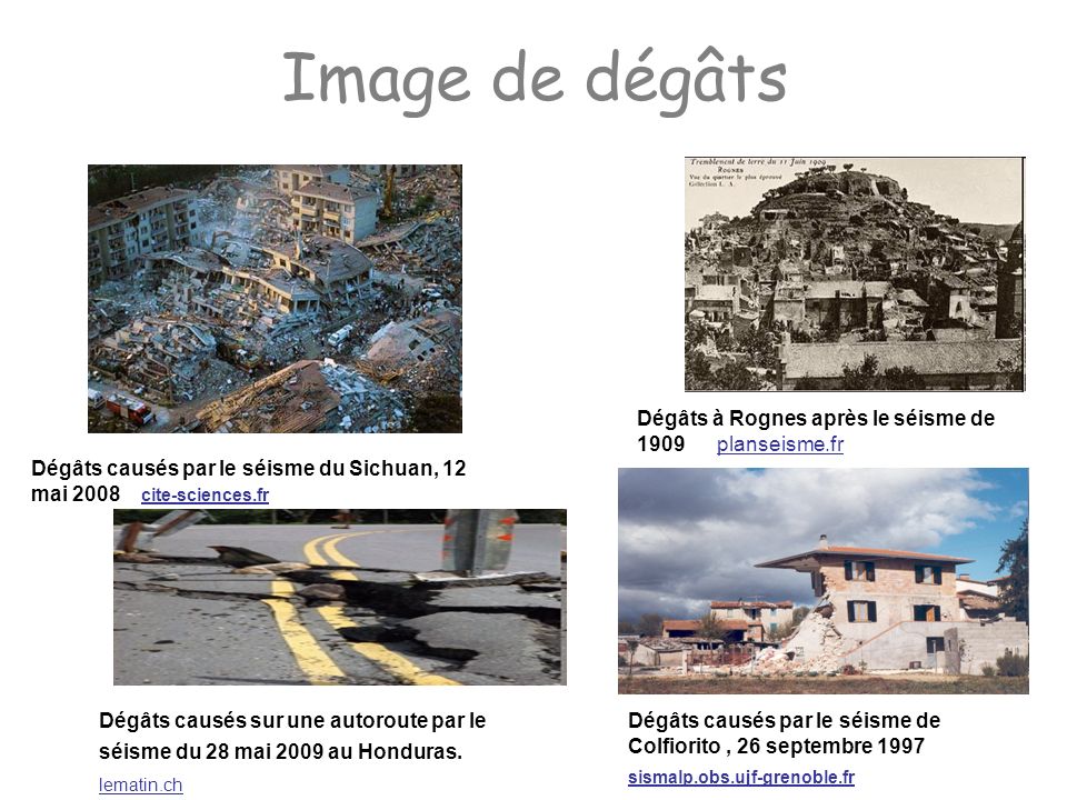 Image de dégâts Dégâts à Rognes après le séisme de 1909 planseisme.fr