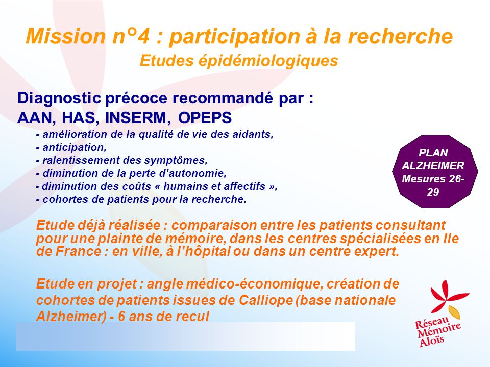 La Neuroprotection Le Réseau Aloïs - Ppt Télécharger