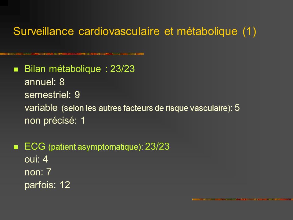 Surveillance cardiovasculaire et métabolique (1)