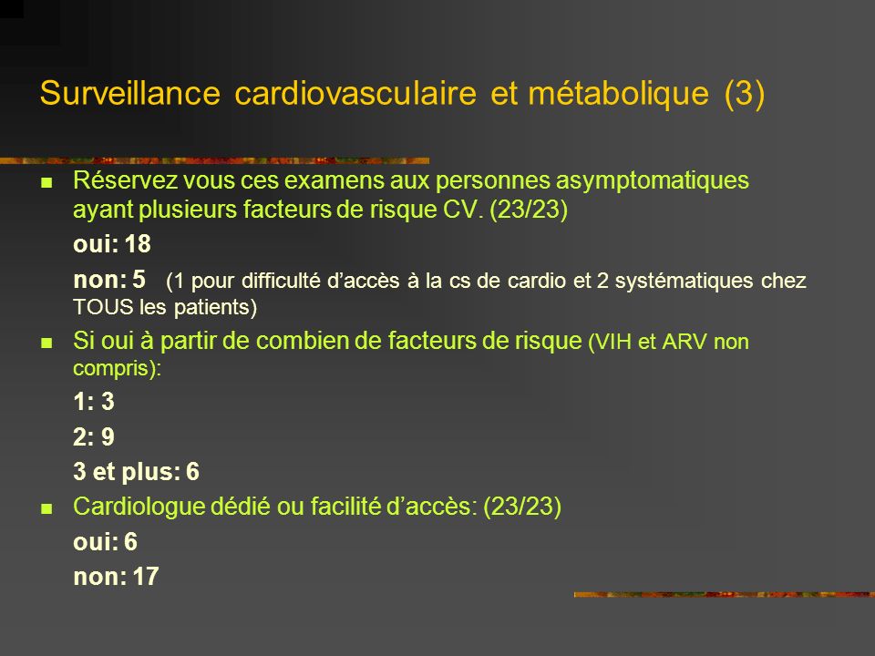 Surveillance cardiovasculaire et métabolique (3)