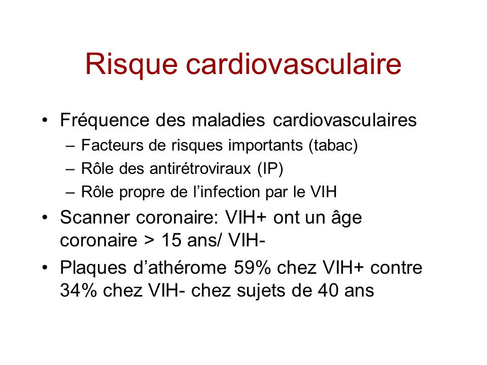 Risque cardiovasculaire