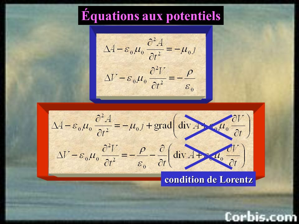 Équations aux potentiels