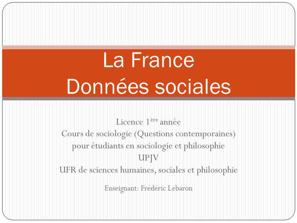La France Données sociales