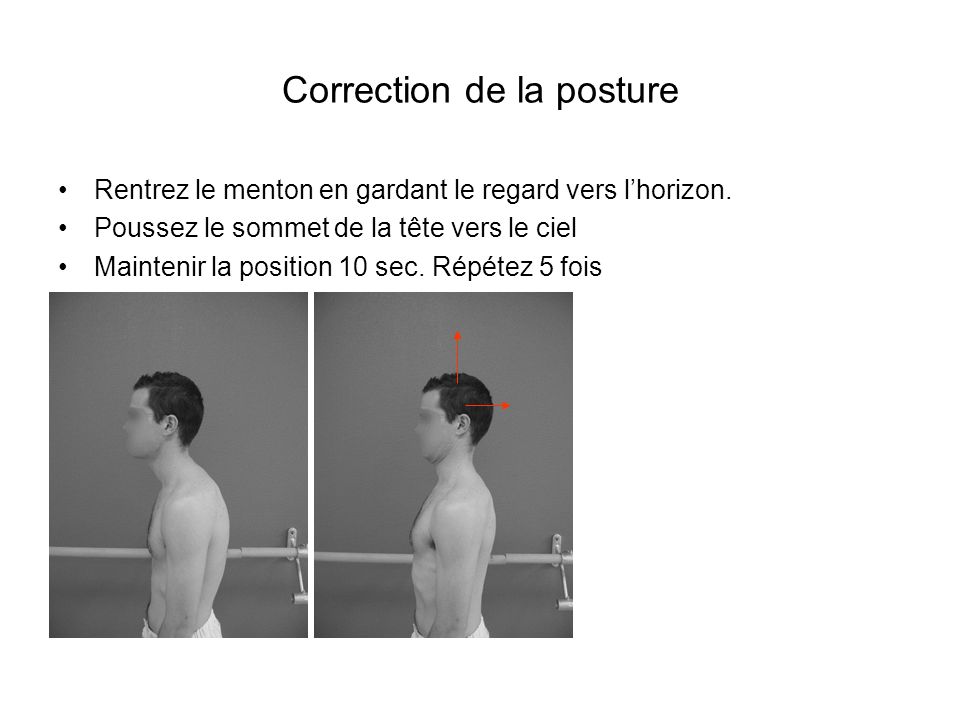 Correction de la posture