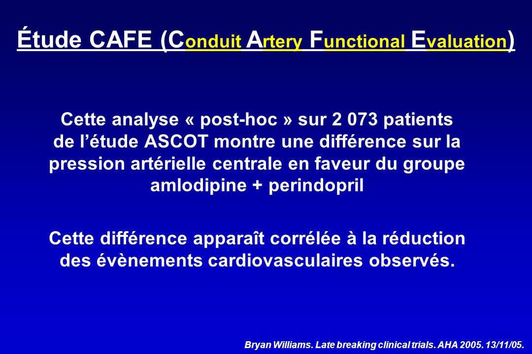 Étude CAFE (Conduit Artery Functional Evaluation)