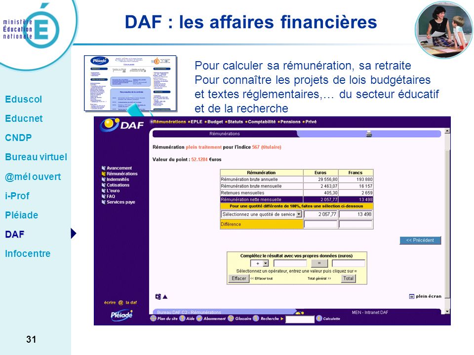 DAF : les affaires financières