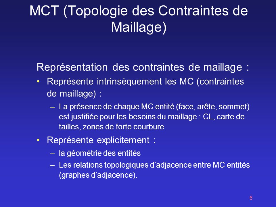 MCT (Topologie des Contraintes de Maillage)