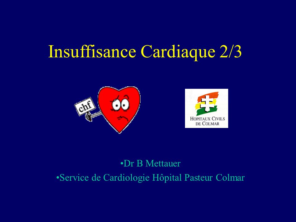 Insuffisance Cardiaque 2/3