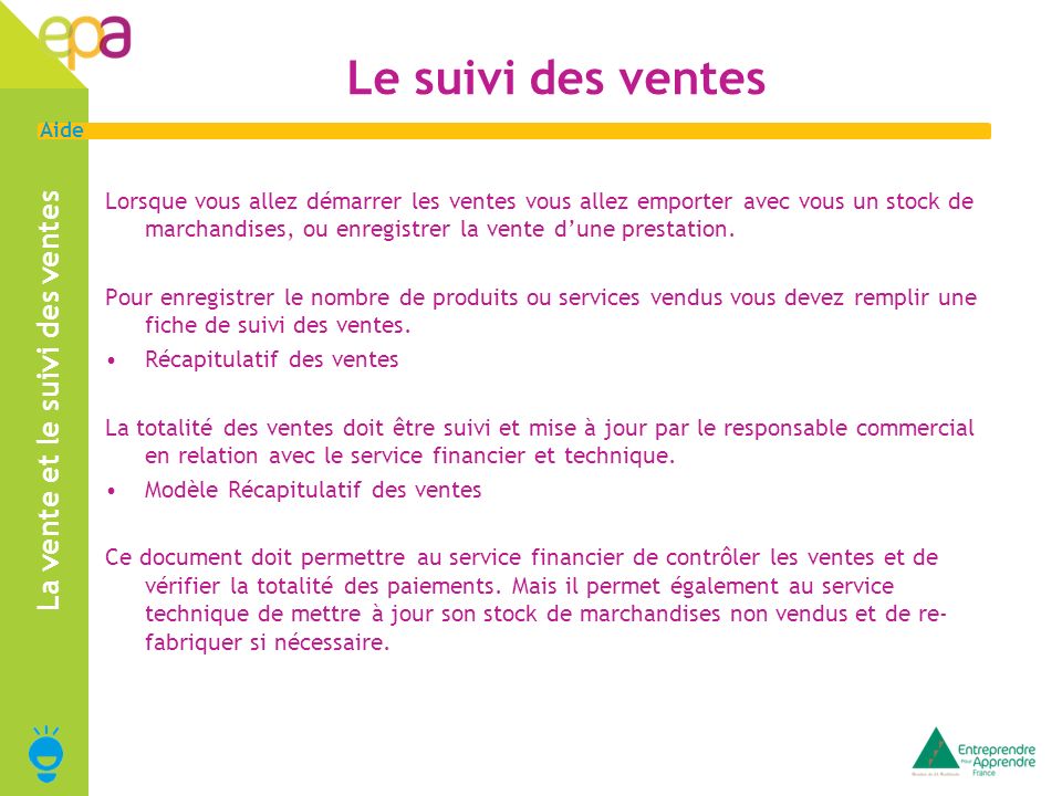 Vente Et Suivi Des Ventes Ppt Video Online Telecharger