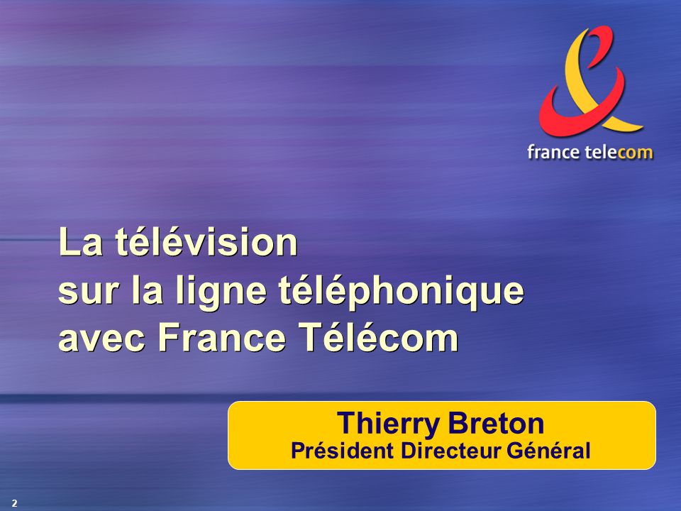 La télévision sur la ligne téléphonique avec France Télécom