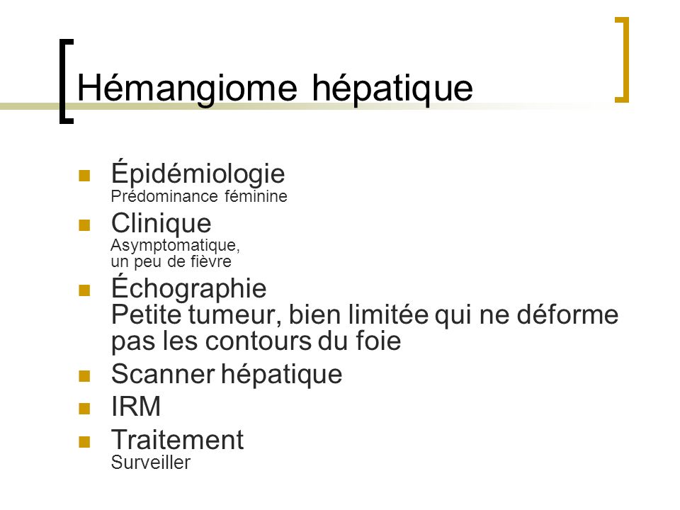 Hémangiome hépatique Épidémiologie Prédominance féminine