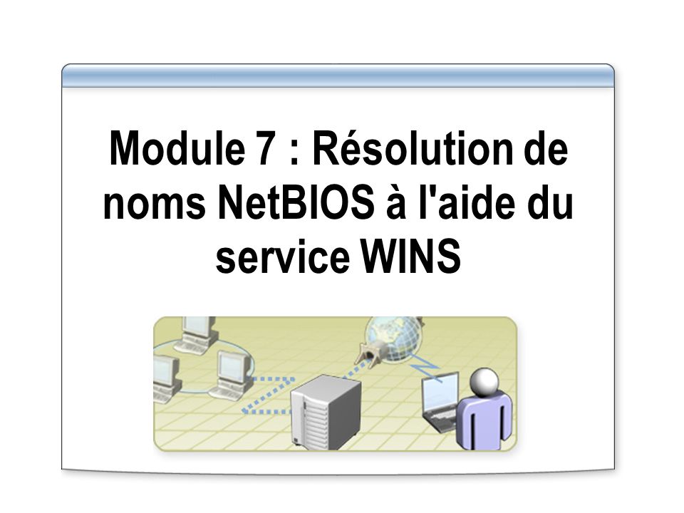 Module 7 : Résolution de noms NetBIOS à l aide du service WINS
