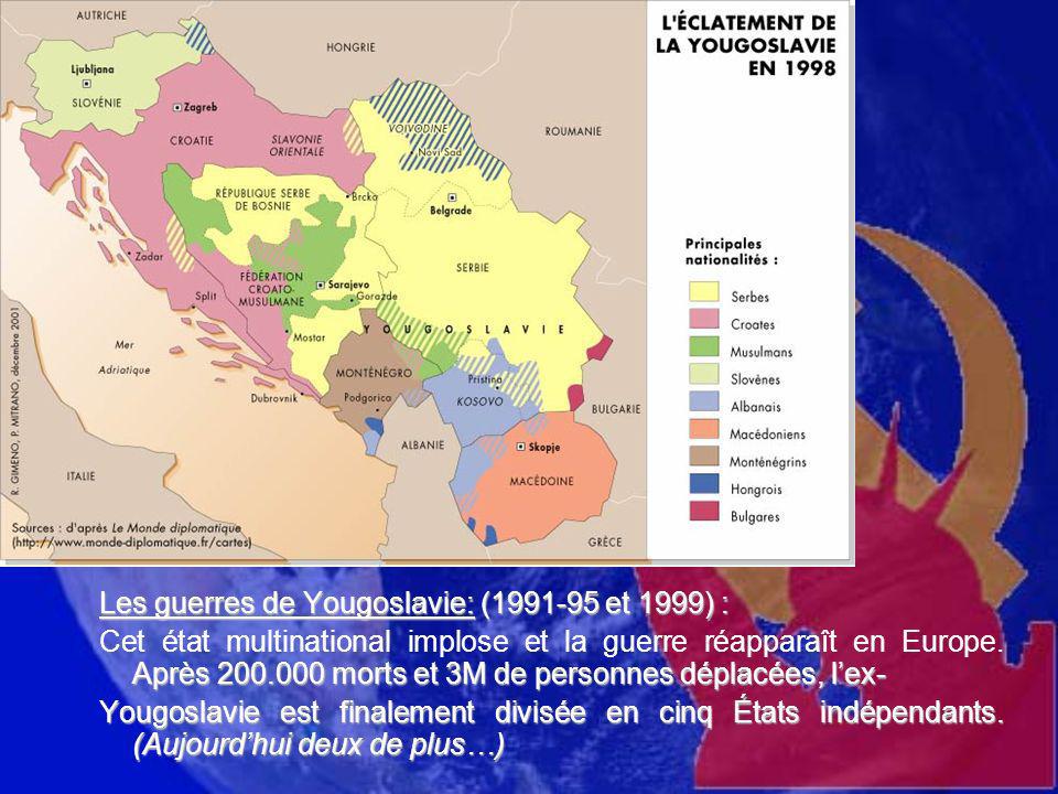 : Les guerres de Yougoslavie: ( et 1999) :