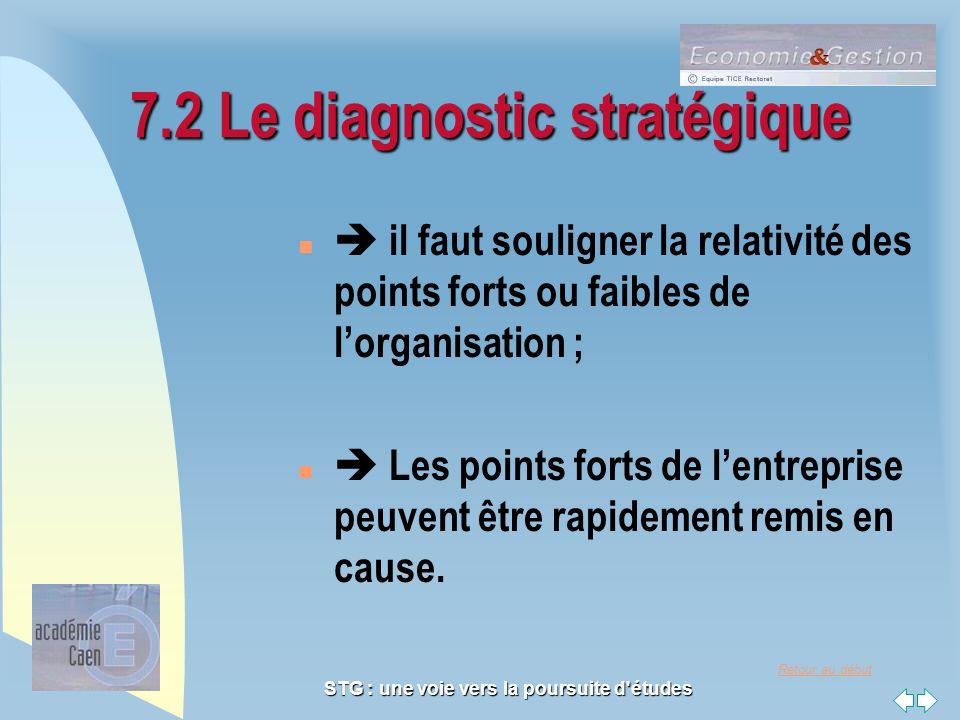 7.2 Le diagnostic stratégique