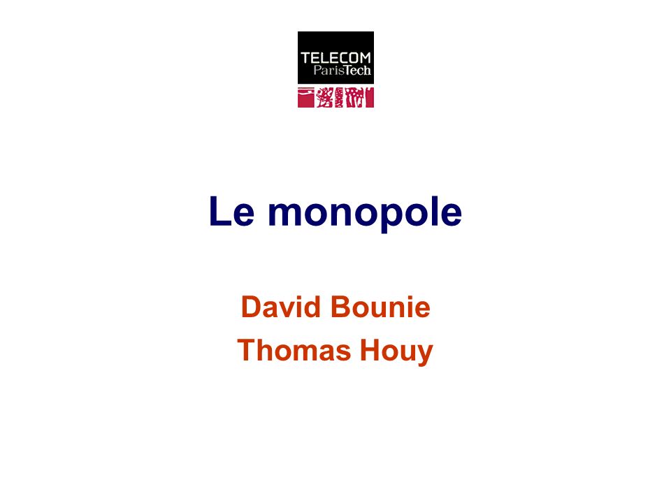 David Bounie Thomas Houy