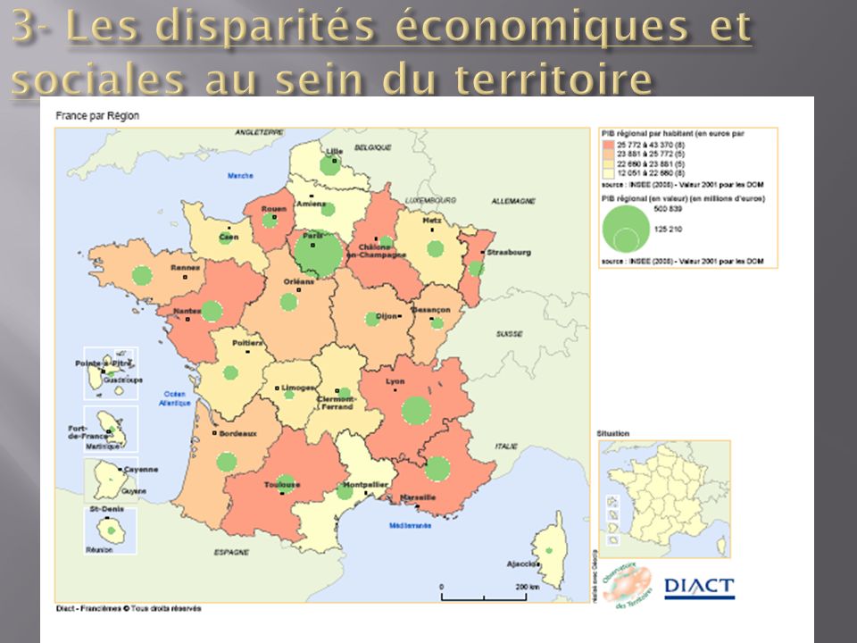 3- Les disparités économiques et sociales au sein du territoire