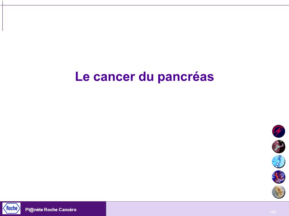 Le cancer du pancréas