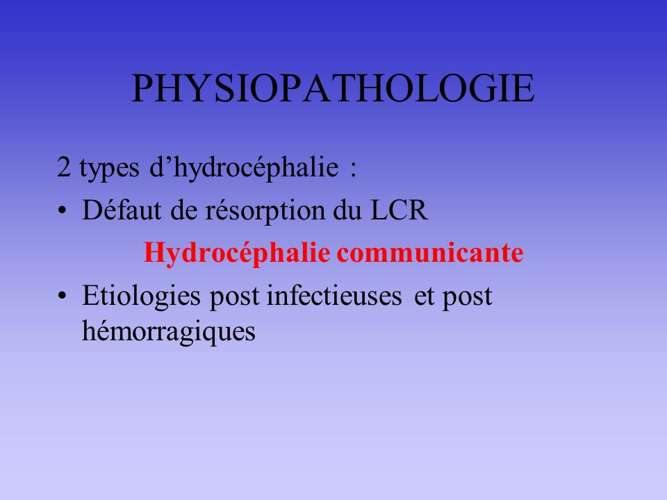 Hydrocéphalie communicante