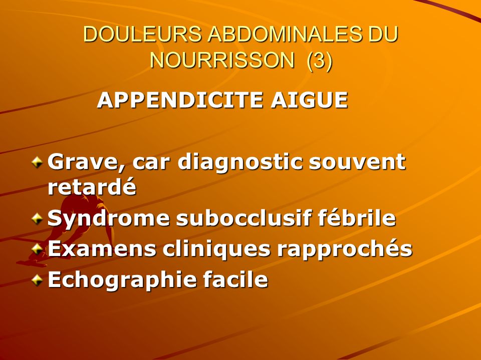 DOULEURS ABDOMINALES DU NOURRISSON (3)