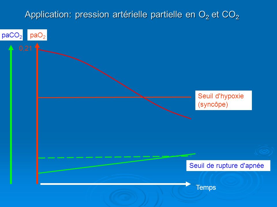 Application: pression artérielle partielle en O2 et CO2